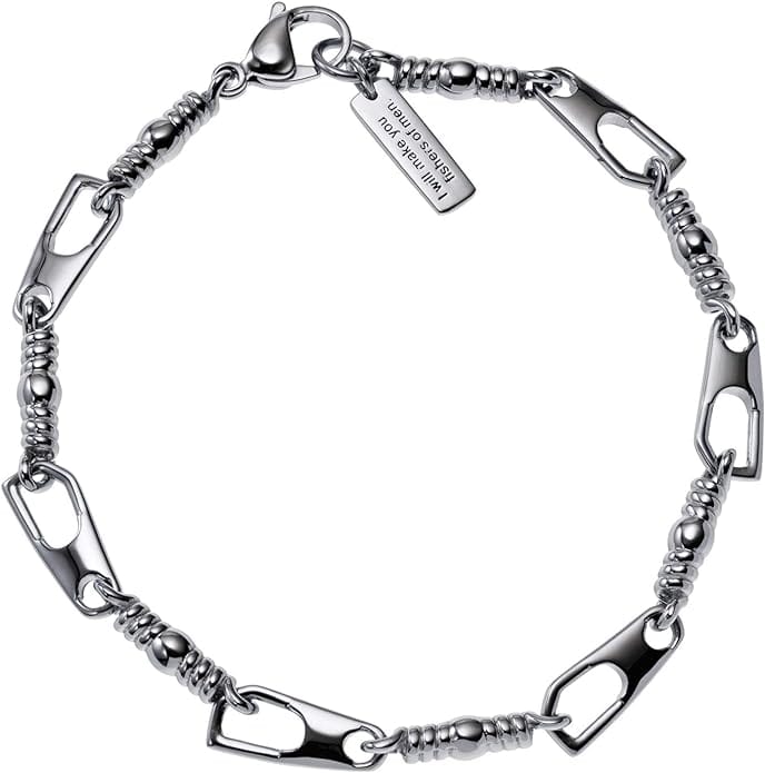 Men's Stainless Steel Fishers of Men Bracelet