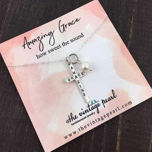 Amazing Grace Sterling Silver Cross Necklace