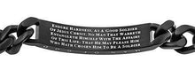 Men's Black Sport Bracelet Soldier Of Christ