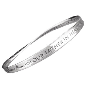 Lord's Prayer Sterling Silver Bracelet