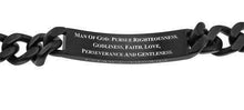 Man Of God Men's Black Sport Bracelet