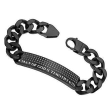 Man Of God Men's Black Sport Bracelet