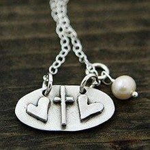 Saved By Grace Double-Sided Cross Necklace
