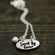 Saved By Grace Double-Sided Cross Necklace