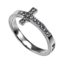 Sideways Cross Purity Ring