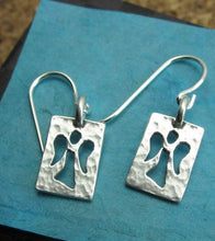 Sterling Silver Guardian Angel Earrings