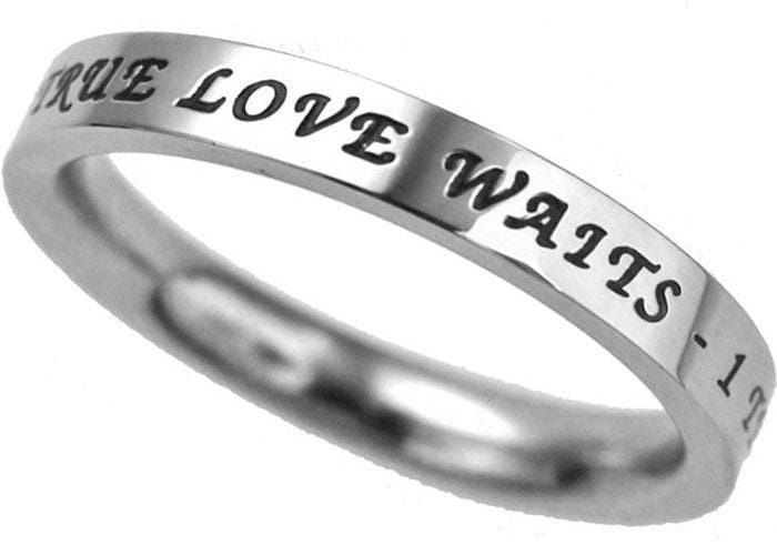 True Love Waits Girls Purity Ring - April Diamond