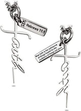 Women's Stainless Steel Faith Cross Necklace