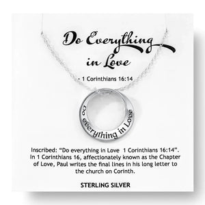Do Everything In Love Sterling Silver Necklace