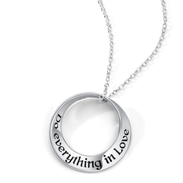 Do Everything In Love Sterling Silver Necklace