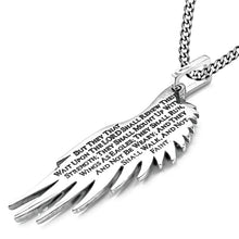 Men's Stainless Steel Angel Wing Necklace