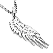 Men's Stainless Steel Angel Wing Necklace