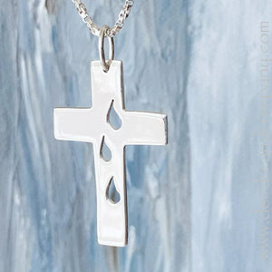 Women's Sterling Silver Grace Cross Necklace