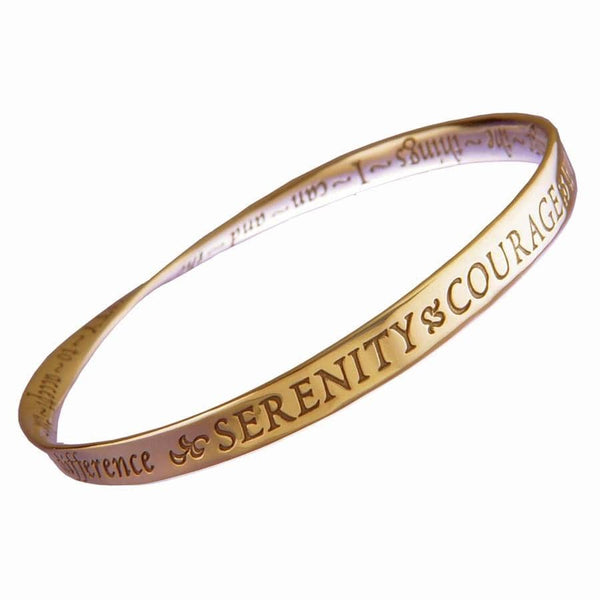 14K Gold Mobius Serenity Prayer Bracelet