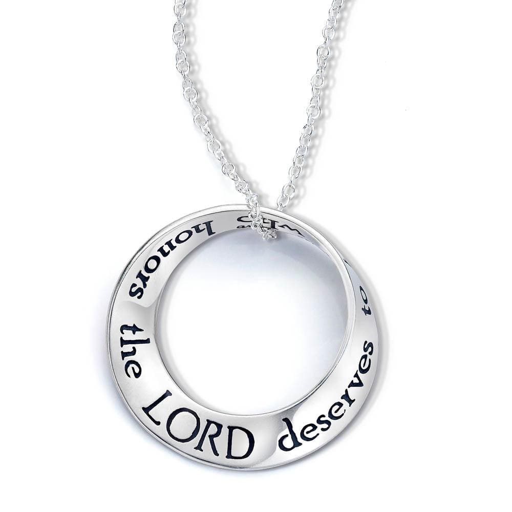 A Woman Who Honors God Sterling Silver Necklace