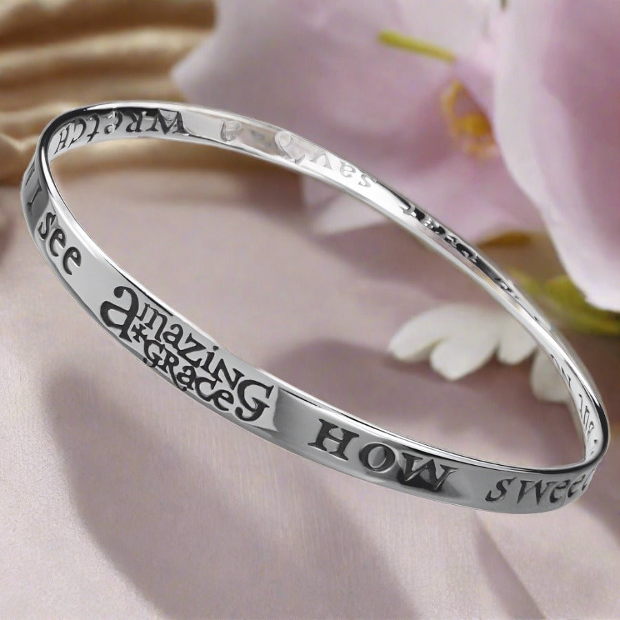 Amazing Grace Sterling Silver Mobius Bracelet