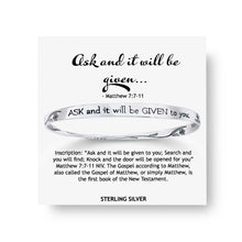 Ask And It Will Be Given Sterling Silver Bracelet