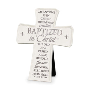 Baptized In Christ Tabletop Cross