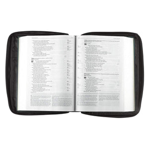 Black Polyester Canvas Bible Cover