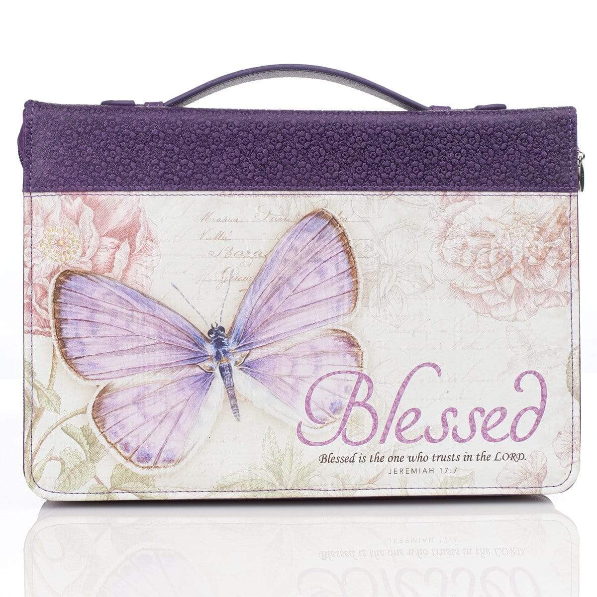 Blessed Bible Cover In Purple