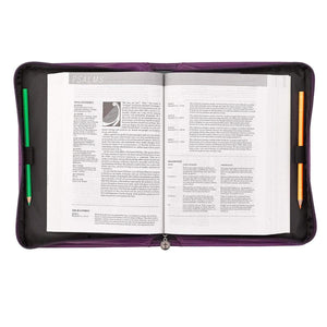 Blessed Bible Cover In Purple
