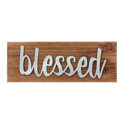 Blessed Tabletop Wood Plaque