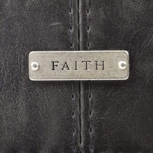 Classic Black Bible Cover With Faith Badge