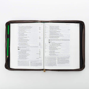 Distressed Leather Look Bible Cover