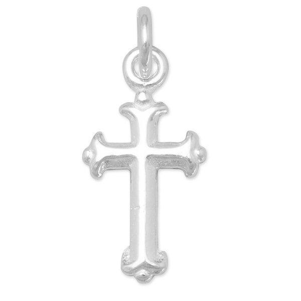 Extra Small Sterling Silver Cross Charm