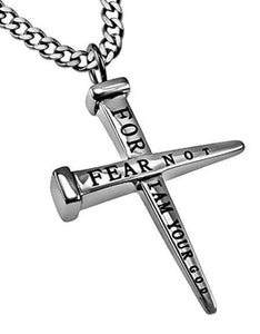 Fear Not Nail Cross Necklace