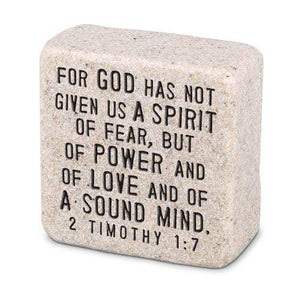 Fearless Scripture Stone 2 Timothy 1:7