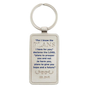 For I Know The Plans I Have For You Jeremiah 29:11 Keychain