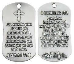 Bible Verse Necklace Anlive Jeremiah 29:11 Necklace | I Know The Plans I Have For You Dog Tag | Stainless Steel Scripture Jewelry Jeremiah 29:11 Dog Tag Necklace