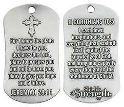 For I Know The Plans - Jeremiah 29:11 Dog Tag Necklace