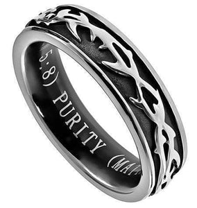 Girl's Crown Of Thorns Purity Ring