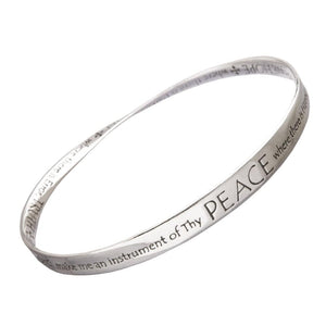 Instrument Of Thy Peace - St. Francis Sterling Silver Bracelet