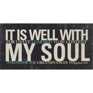 It Is Well With My Soul Plaque