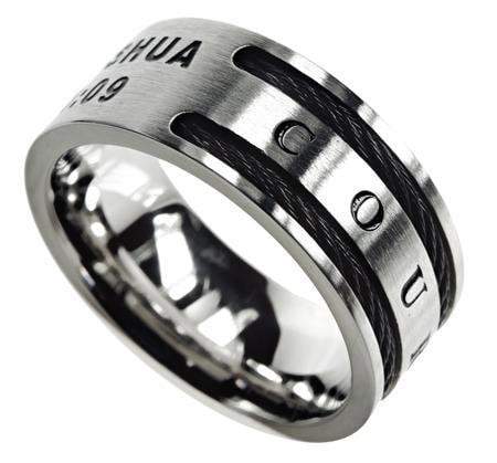 Joshua 1:9 Cable Ring