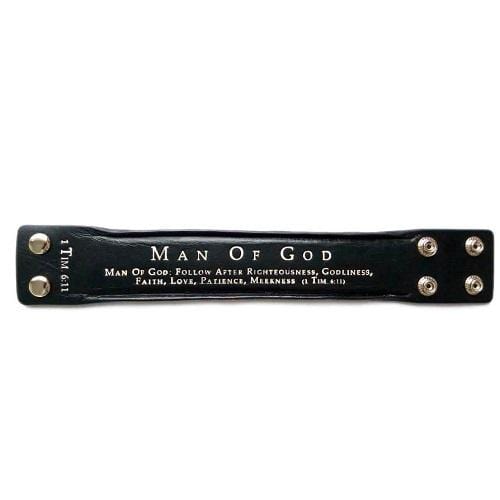 Man of God Leather Bracelet