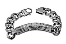 Men's Stainless Steel Cable Bracelet - I Know Jeremiah 29:11