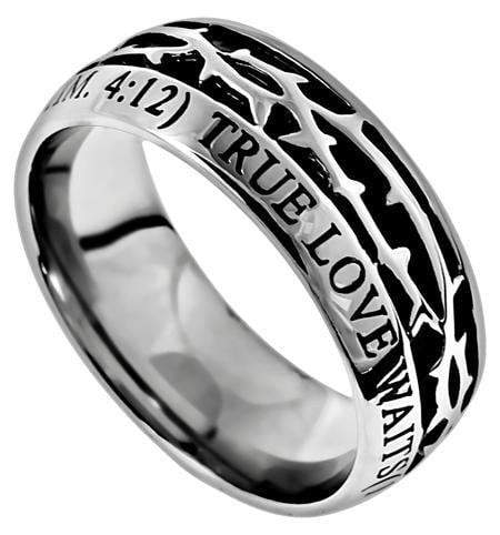 Men's Crown Of Thorns Ring True Love Waits