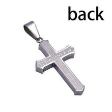 Men's Inlay Cross Necklace Crucified