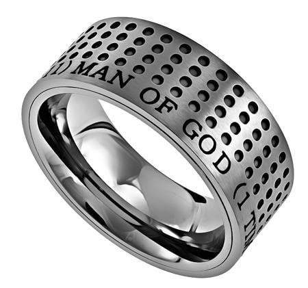 Men's Silver Sport Ring Man Of God