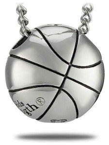 Men's Stainless Steel Basketball Necklace Philippians 4:13