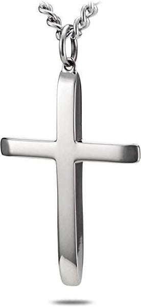Men's Stainless Steel Cross Necklace - John 19:30