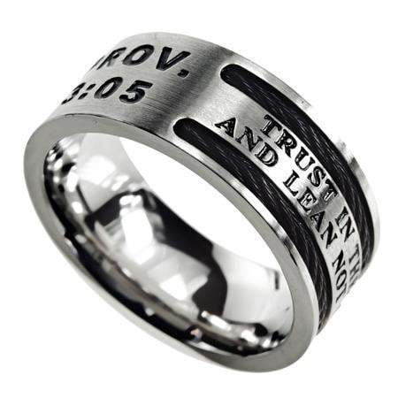 Men's Trust In The Lord Cable Ring