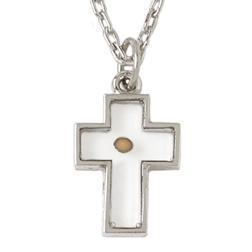 Mustard Seed Cross Necklace