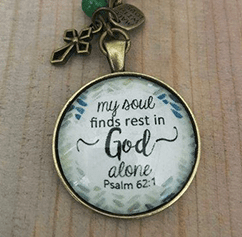 My Soul Finds Rest In God Alone Key Chain