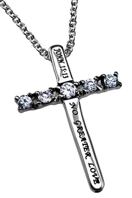 No Greater Love Cross Necklace