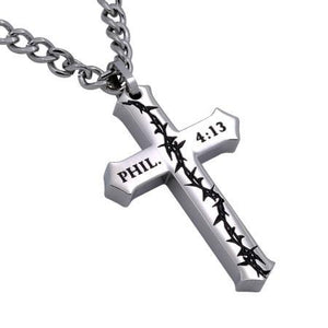 Philippians 4:13 Crown Of Thorns Necklace